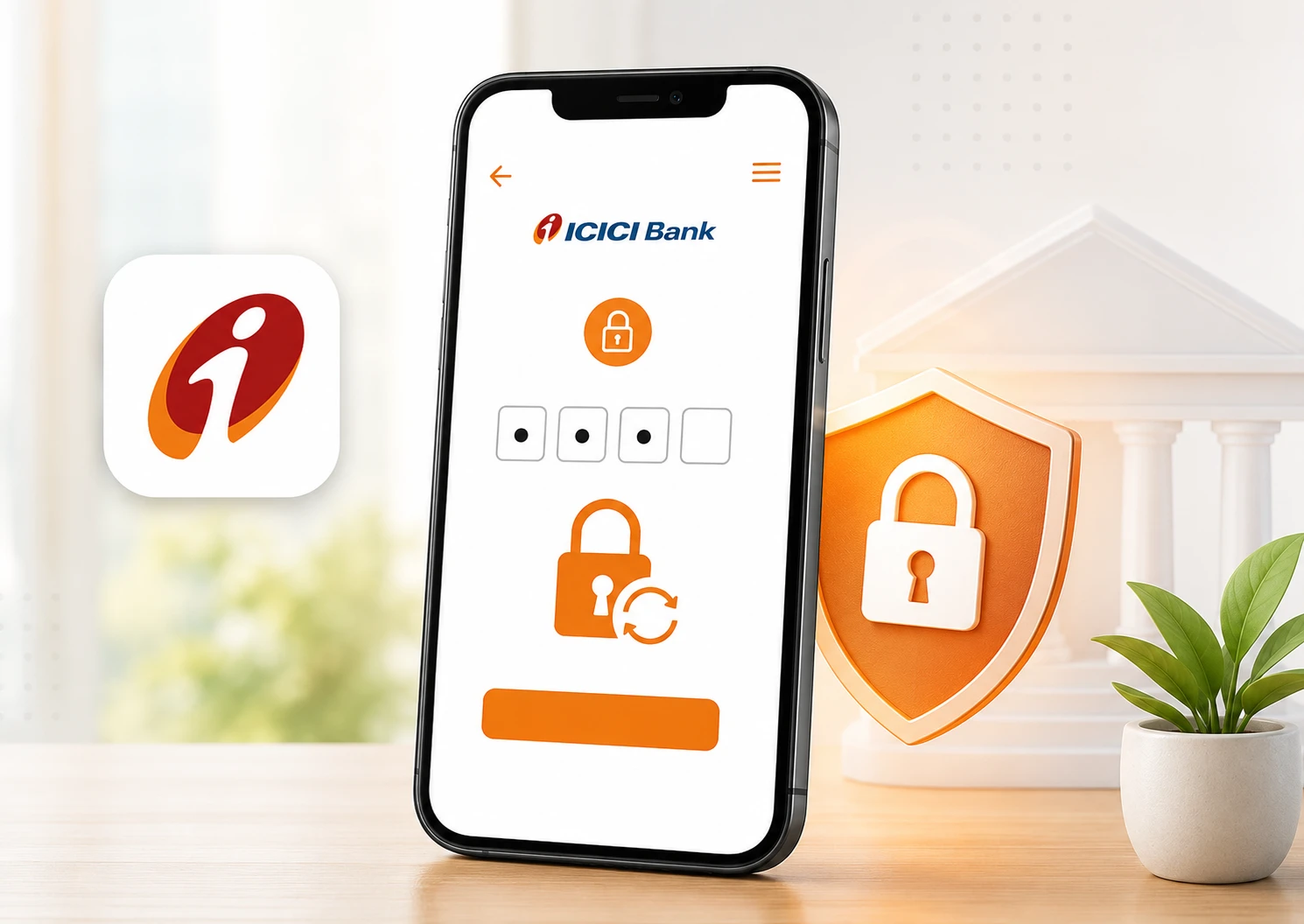 ICICI iMobile App में PIN कैसे बदलें
