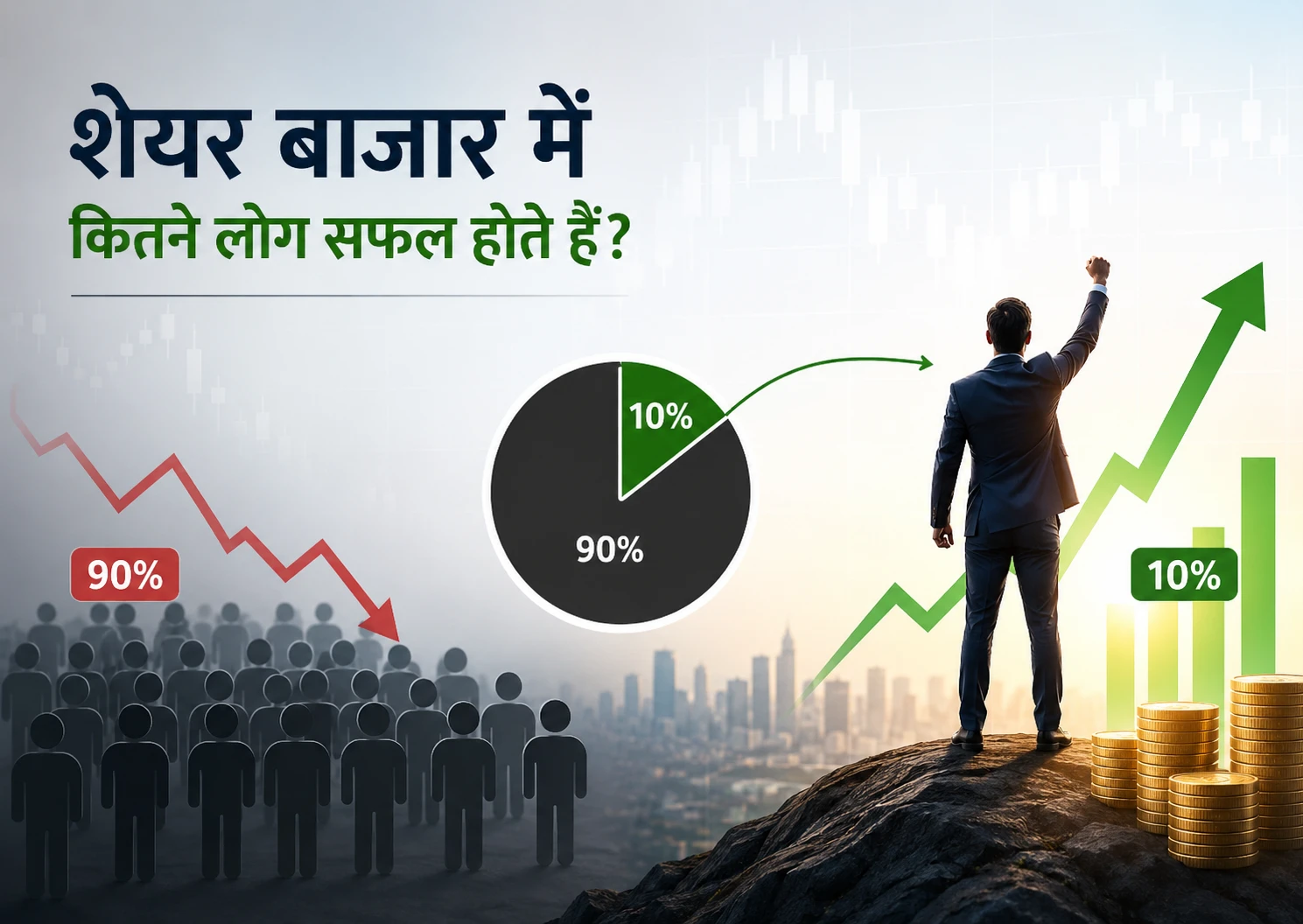 Share Bazaar Mein Kitne Log Safal Hote He
